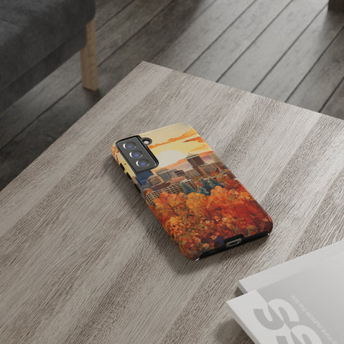 An Urban Autumn Overlook - Impact Resistant Phone Case
